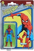 Hasbro Marvel Legend Series, Action figure Spider-Man alta 9,5 cm della Retro 375 Collection