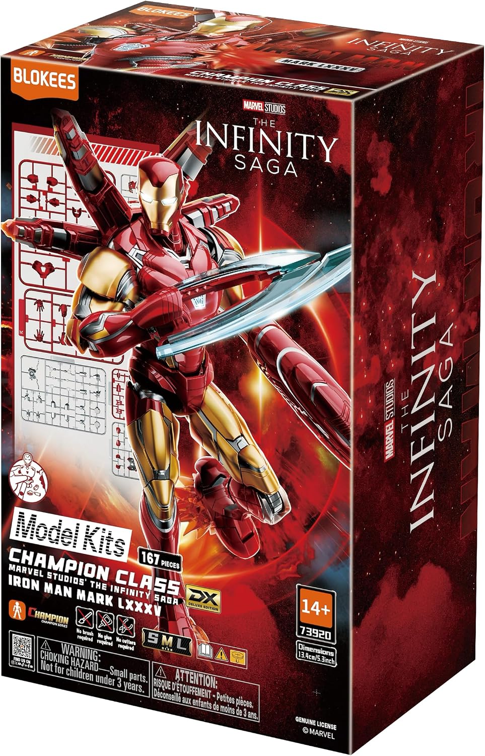 BLOKEES Model Kits Champion Class Marvel Infinity Saga Iron Man Mark LXXXV DX